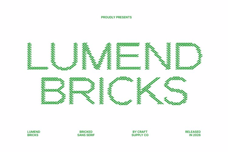 Preview of Lumend Bricks Font