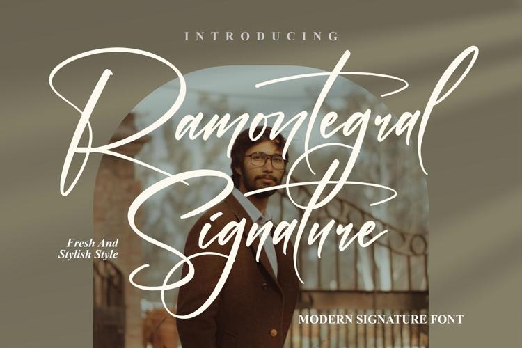 Ramontegral Signature Font
