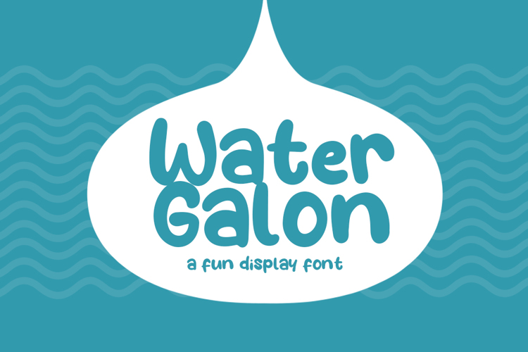 Water Galon Font
