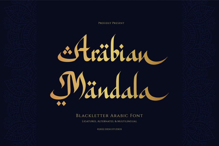 Preview of Arabian Mandala Font