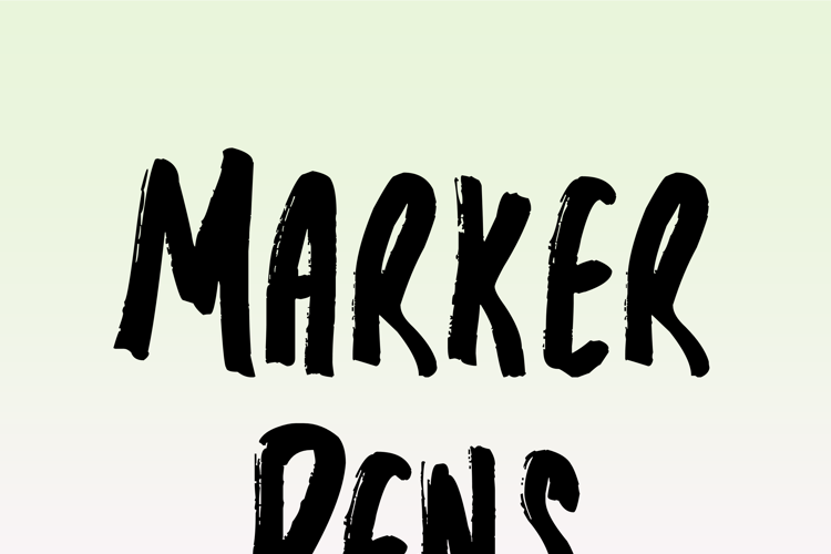 Marker Pens Font