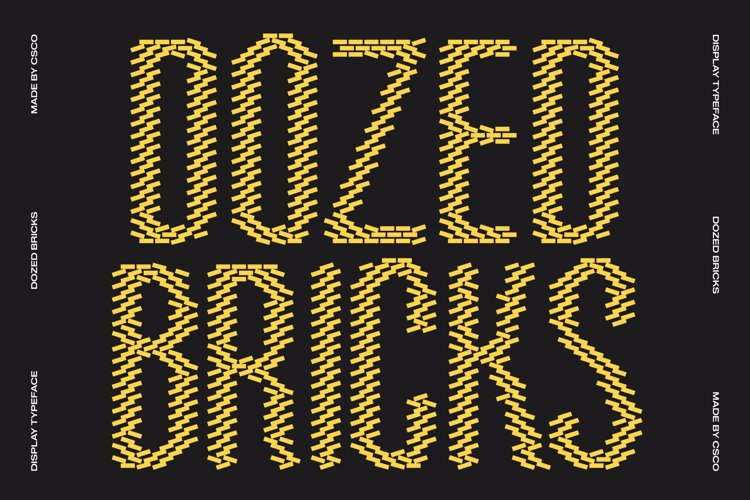Preview of Dozed Bricks Font