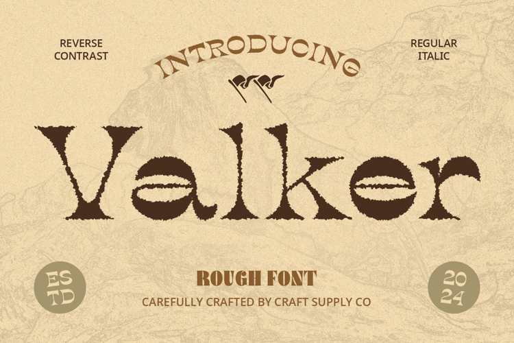 Valker Rough Font