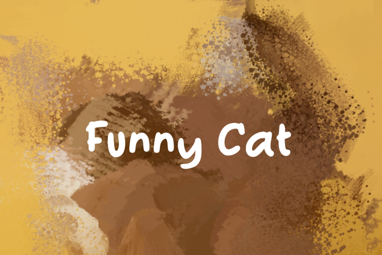 f Funny Cat Font