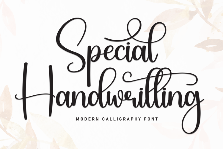Preview of Special Handwritting Font