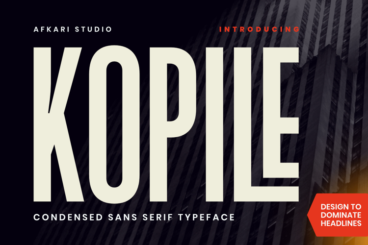 Preview of Kopile Cond Font