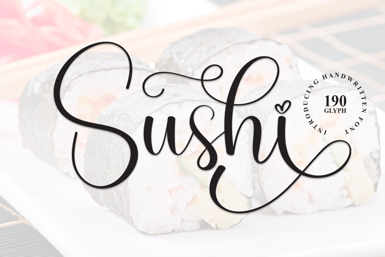 Preview of Sushi Font