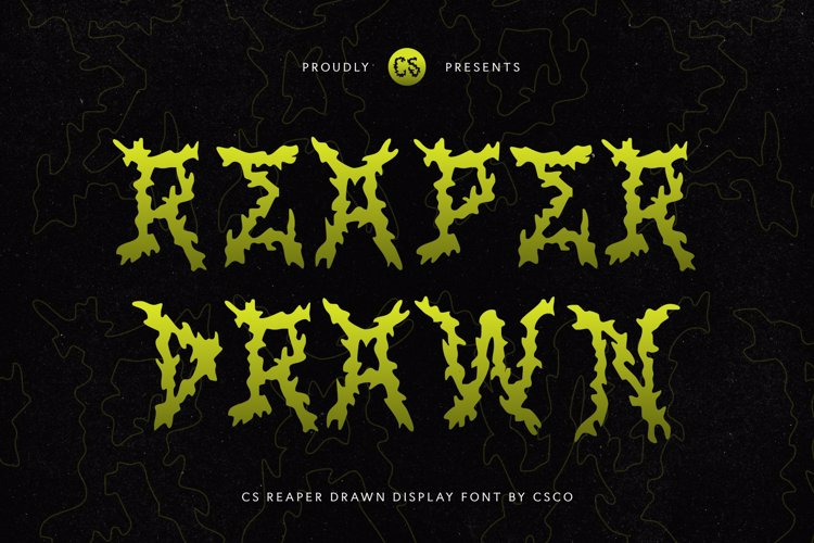 Preview of CS Reaper Drawn Font