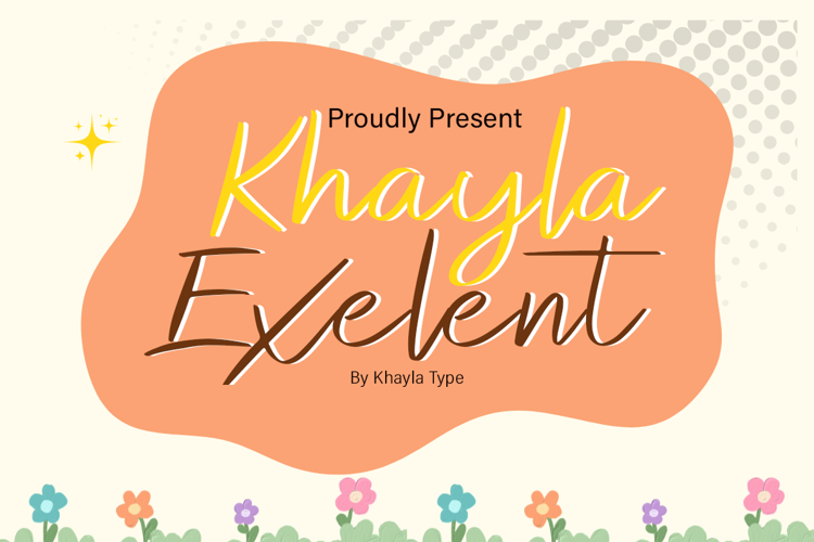 Preview of Khayla Exelent Font