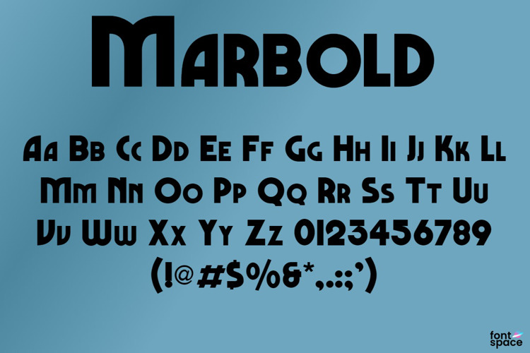 Marbold Font