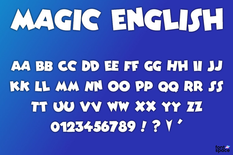 Magic English Font