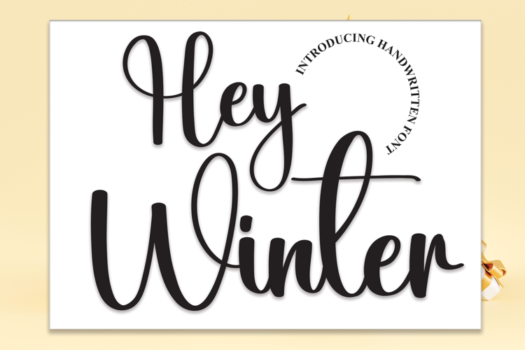 Hey Winter Font