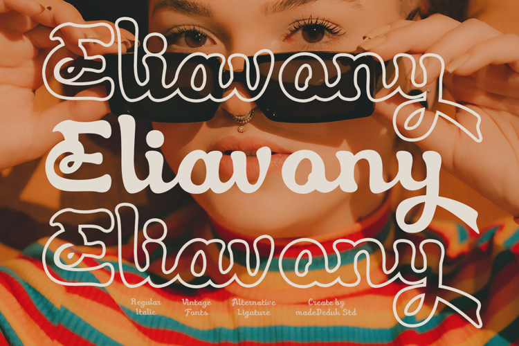 Preview of Eliavony Font
