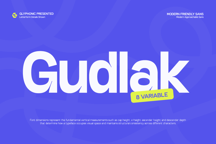 Preview of GC Gudlak Font