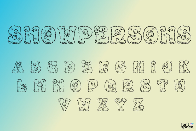 Preview of Snowpersons Font