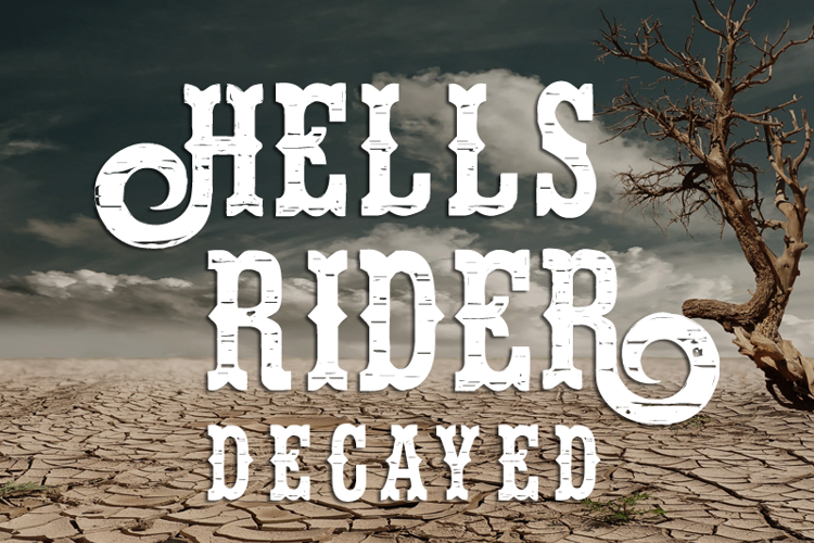 Hells Rider Decay Font