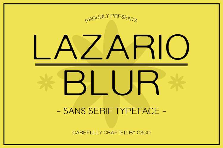 Lazario Blur Font