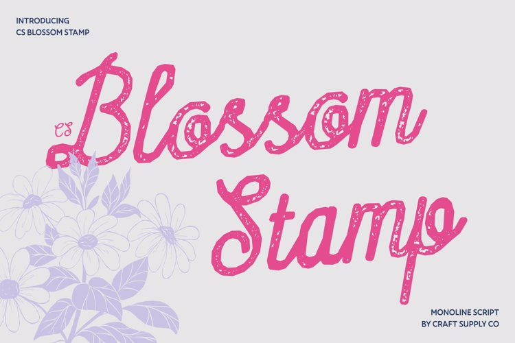Preview of CS Blossom Stamp Font