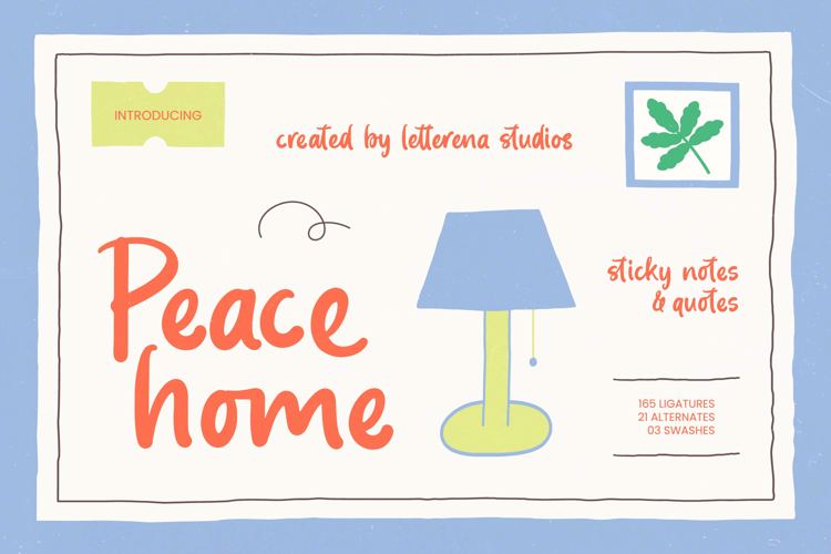 Preview of Peace Home VERSION Font