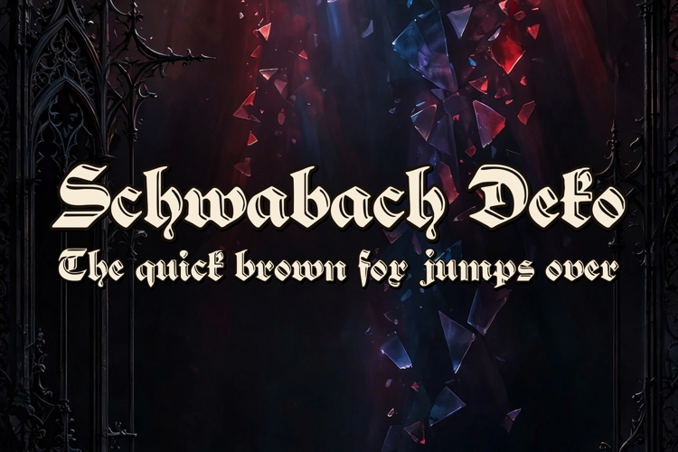 Preview of Schwabach Deko Font