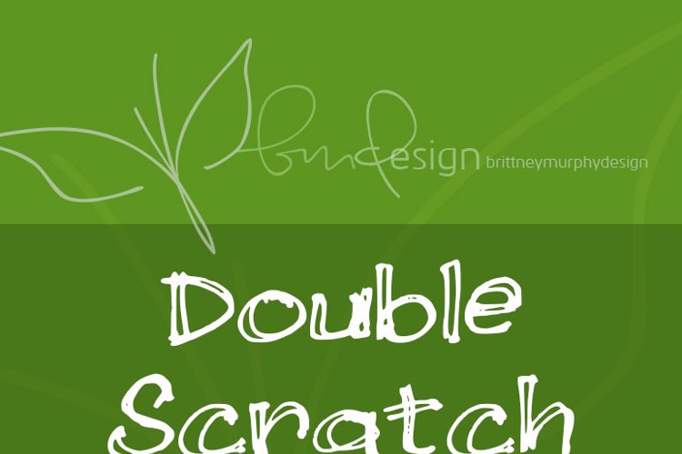 Double Scratch Font