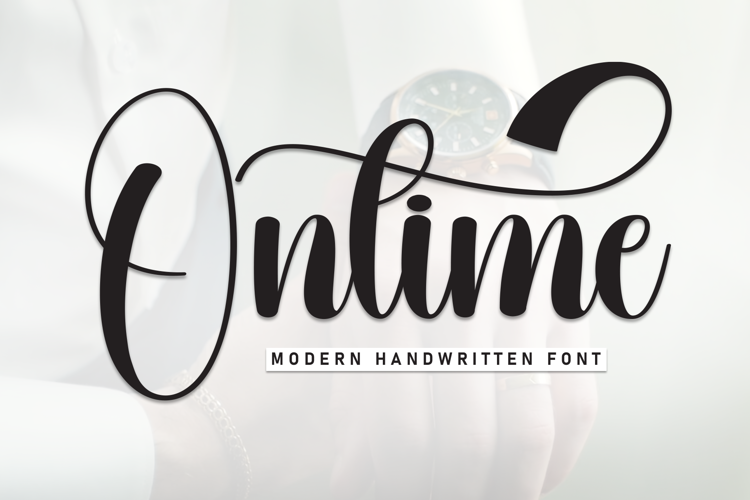 Preview of Ontime Font