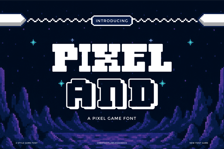 Preview of PIXELAND Font
