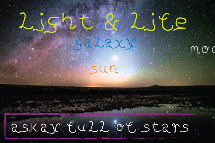 light and life Font
