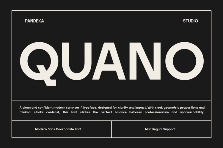Preview of Quano Font