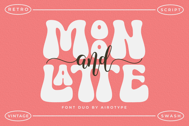 Preview of Moon And Latte Font
