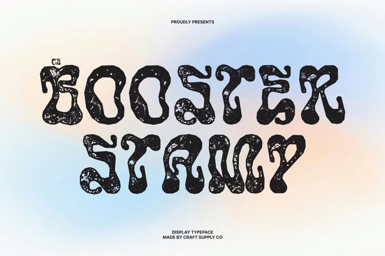 Preview of CS Booster Stamp Font
