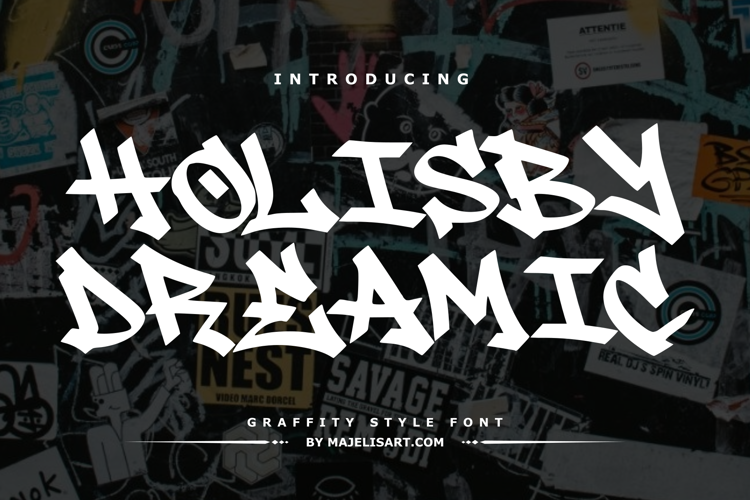 Preview of Holisby Dreamic Font