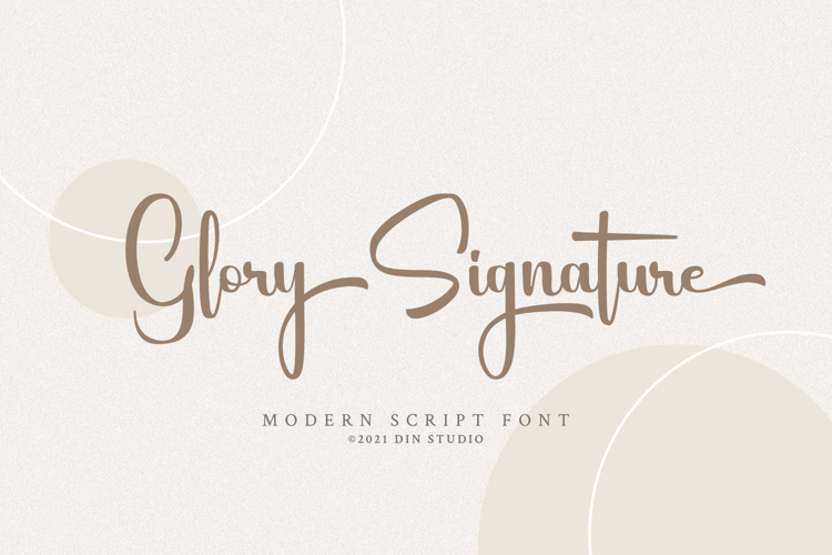 Glory Signature Font