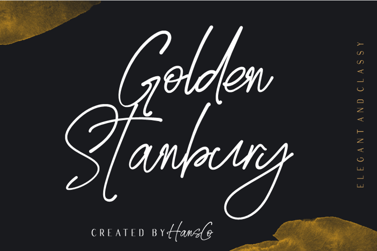 Golden Stanbury Signature Font