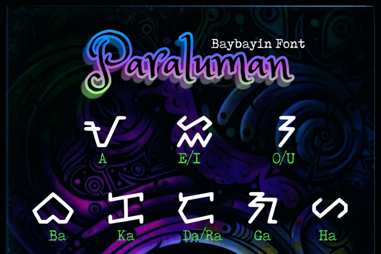 Paraluman baybayin Font
