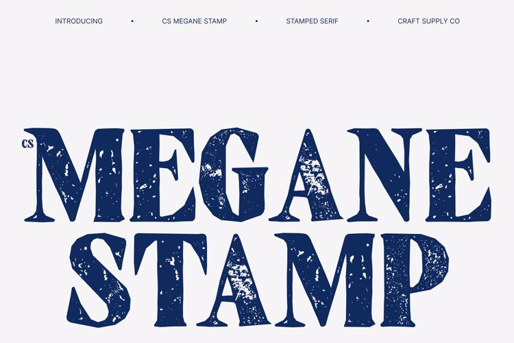 Preview of CS Megane Stamp Font