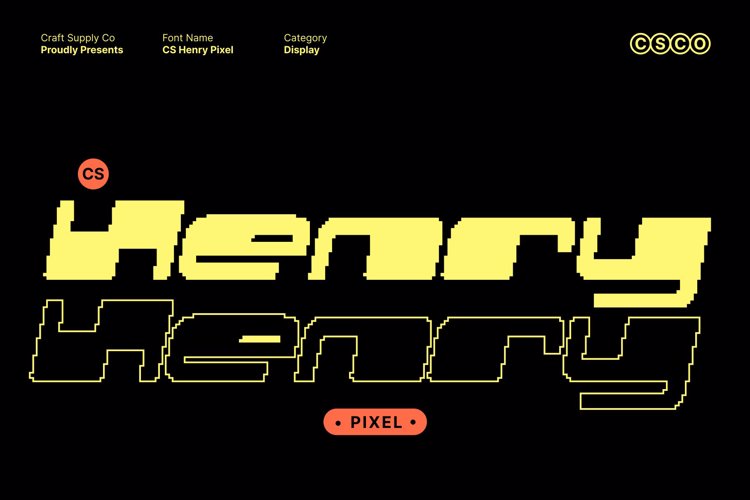 Preview of CS Henry Pixel Font