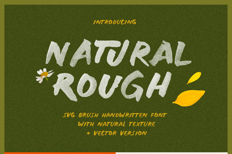 Natural Rough Font