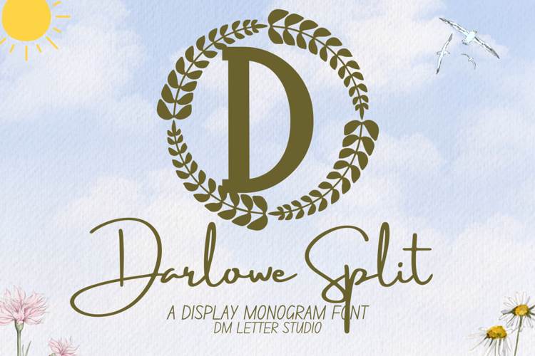 Preview of Darlowe Monogram Font