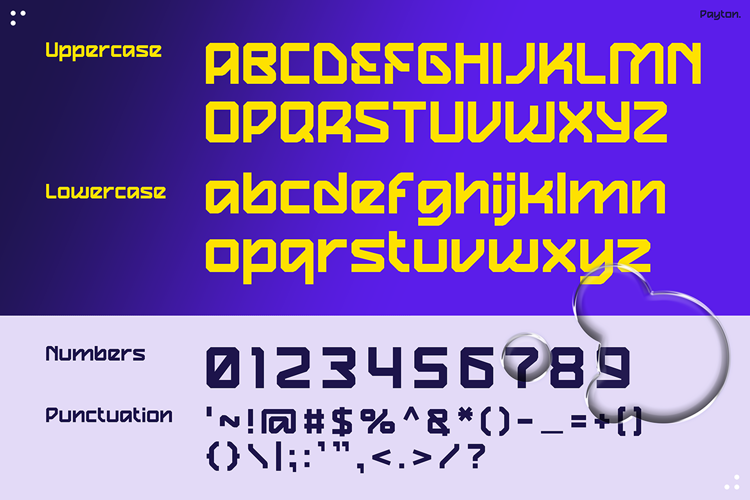 Preview of Payton Font