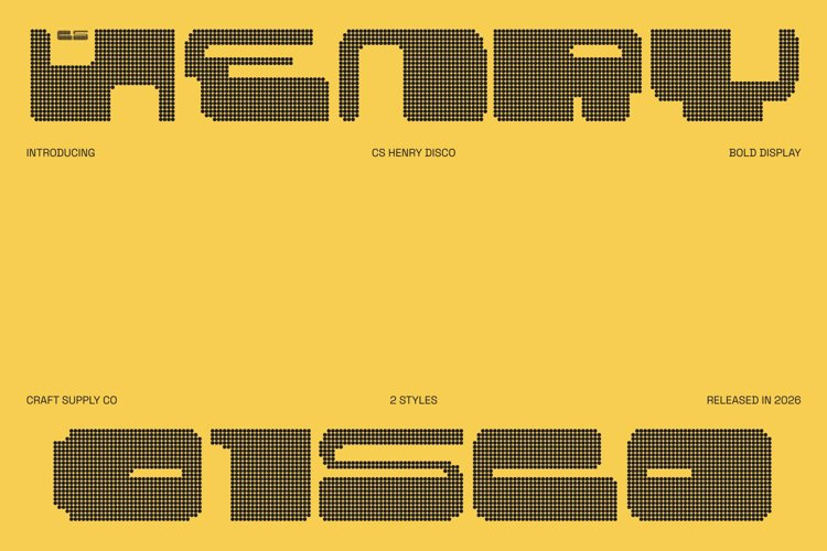 Preview of CS Henry Disco Font