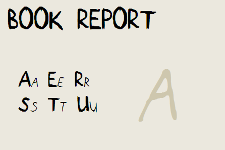 Book Report NBP Font