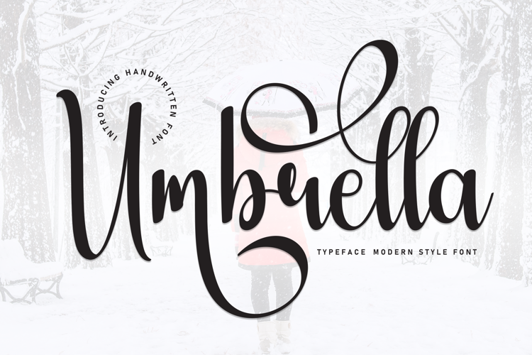 Preview of Umbrella Font