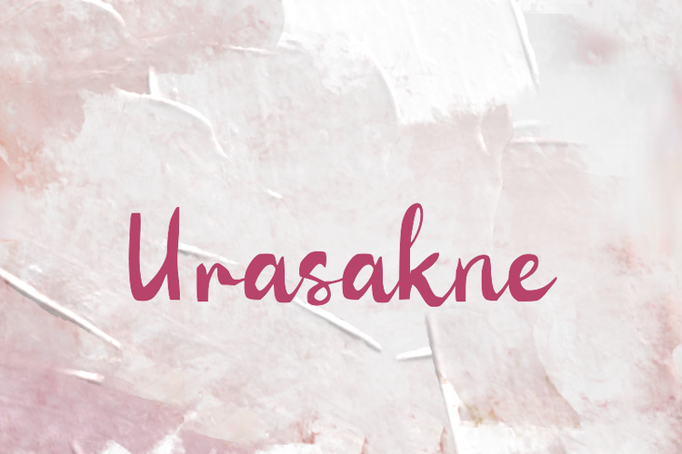 Preview of u Urasakne Font