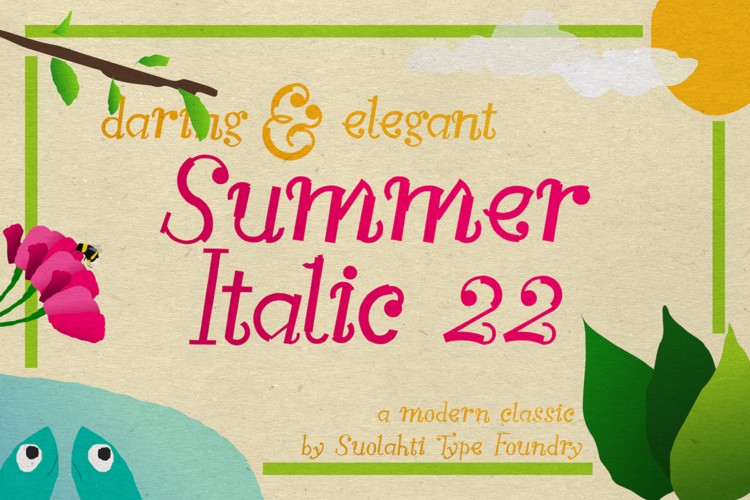 Summer Italic 22 Font