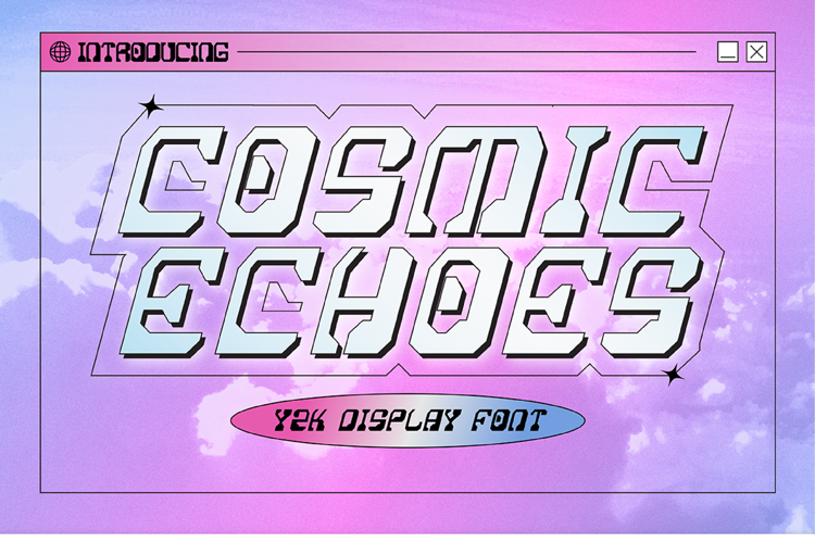 Preview of Cosmic Echoes Font