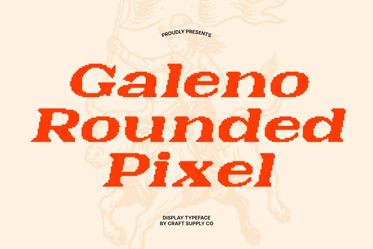 Preview of Galeno Rounded Pixel Font