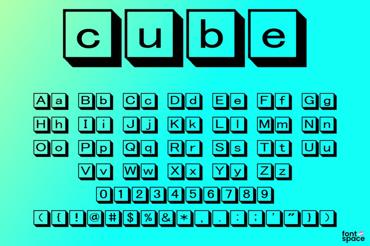 cube Font