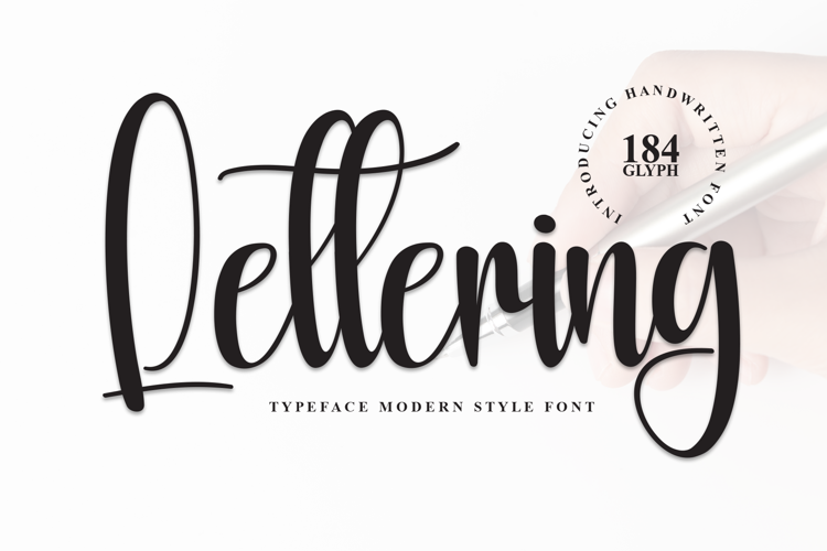 Preview of Lettering Font