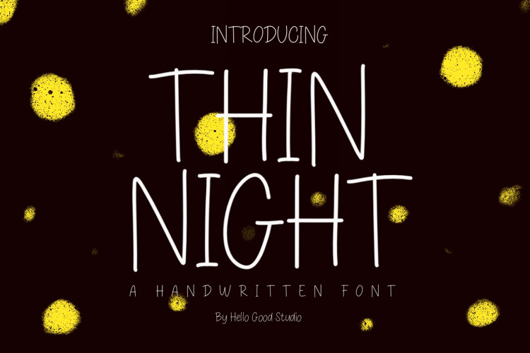 THIN NIGHT Font